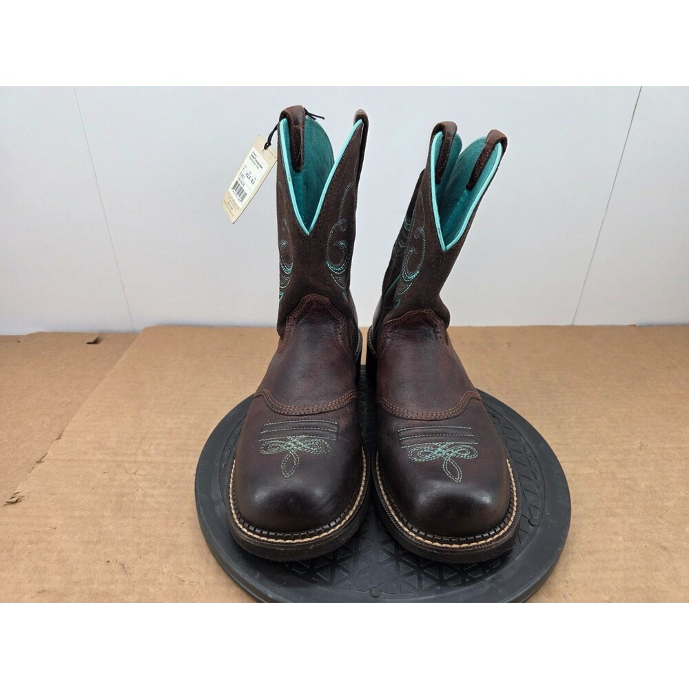 Ariat Fatbaby Heritage Dapper Cowboy Western Boots Womens Sz 11 B Brown Leather - Picture 5 of 14